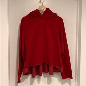 Lululemon cropped pullover hooded sweatshirt.